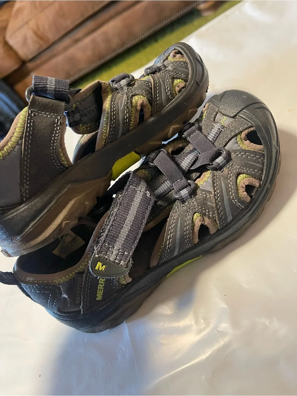 Merrell Hydro Hiker Sandal Blue Youth Size 12W